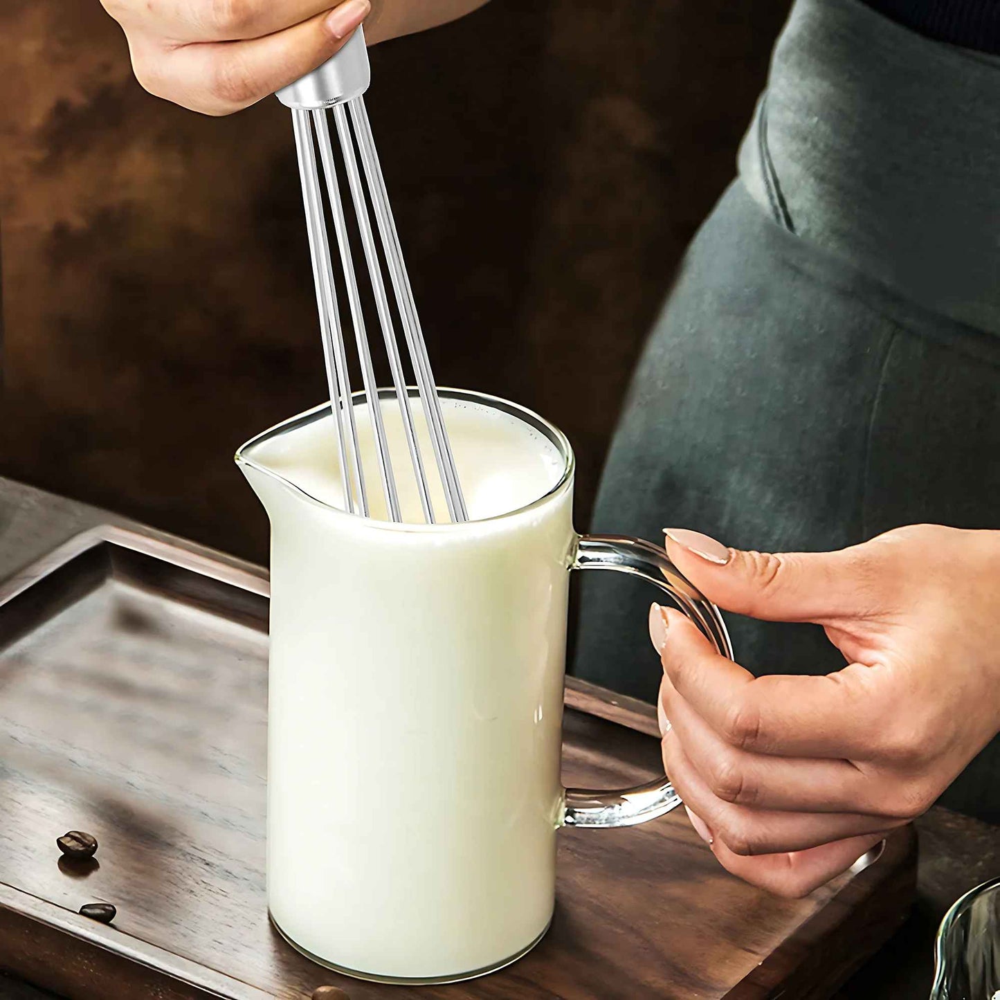 cremer lait avec fouet