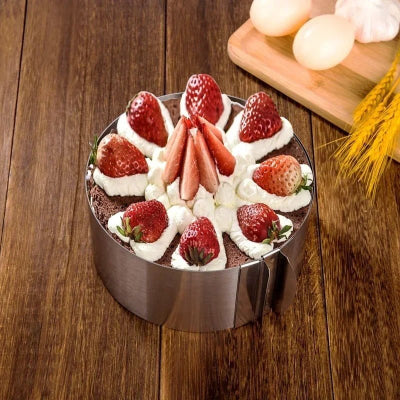 assembler fraisier dans moule a gateau