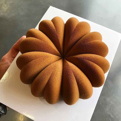 gateau forme citrouille avec moule silicone