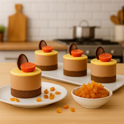 entremet individuel avec moule silicone