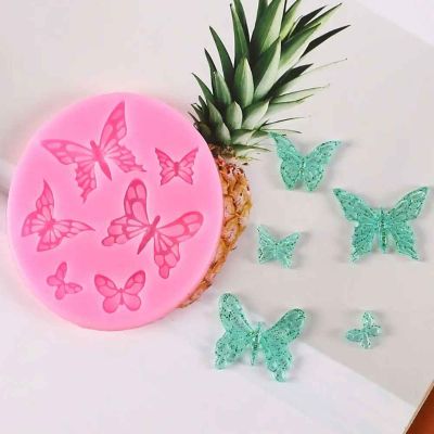 moules en silicone papillon rose