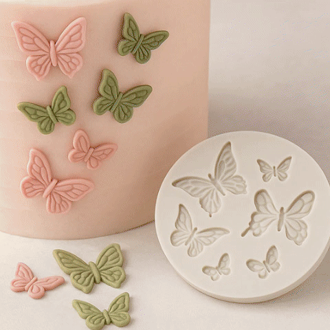 demonstration moules en silicone papillon