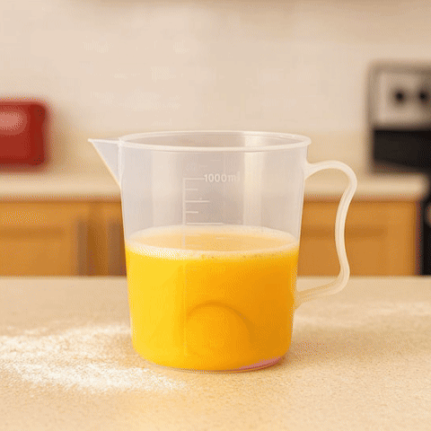 nana prend verre doseur part son poignet
