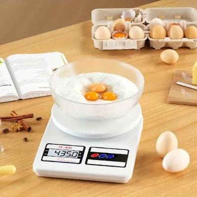 nana pese jaunes oeufs avec balance cuisine