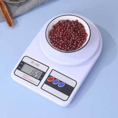 nana pese haricots sec avec balance cuisine