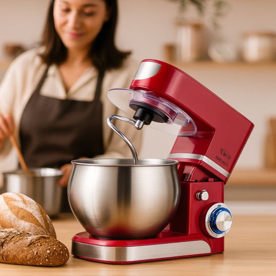 nana utilise batteur melangeur dans cuisine