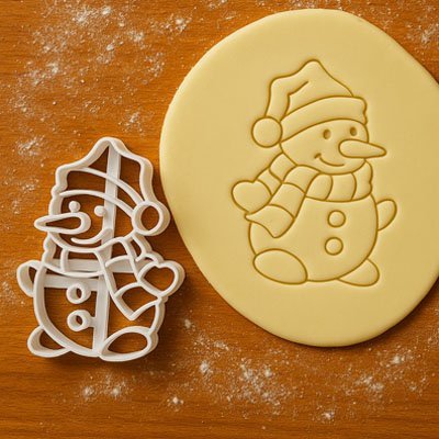 emporte piece noel bonhomme de neige 3d