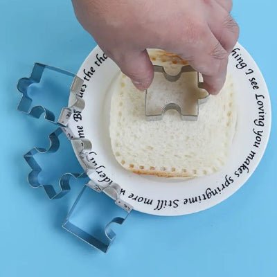 nana decoupe brioche avec emporte piece puzzle