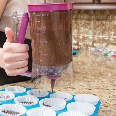 doser cupcake avec entonnoir piston plastique