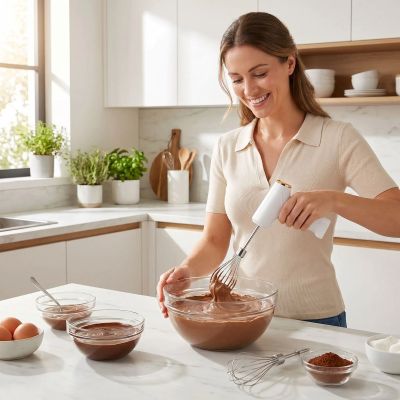 nana mélange mousse avec fouet électrique