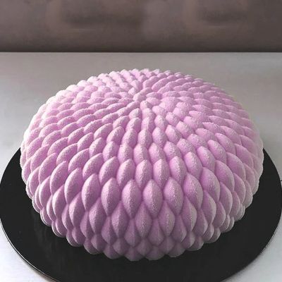 gâteau d dans moule à gateau en silicone