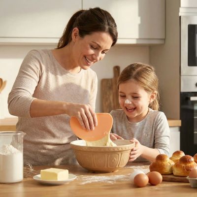 nana racle pate brioche avec grattoir a pate