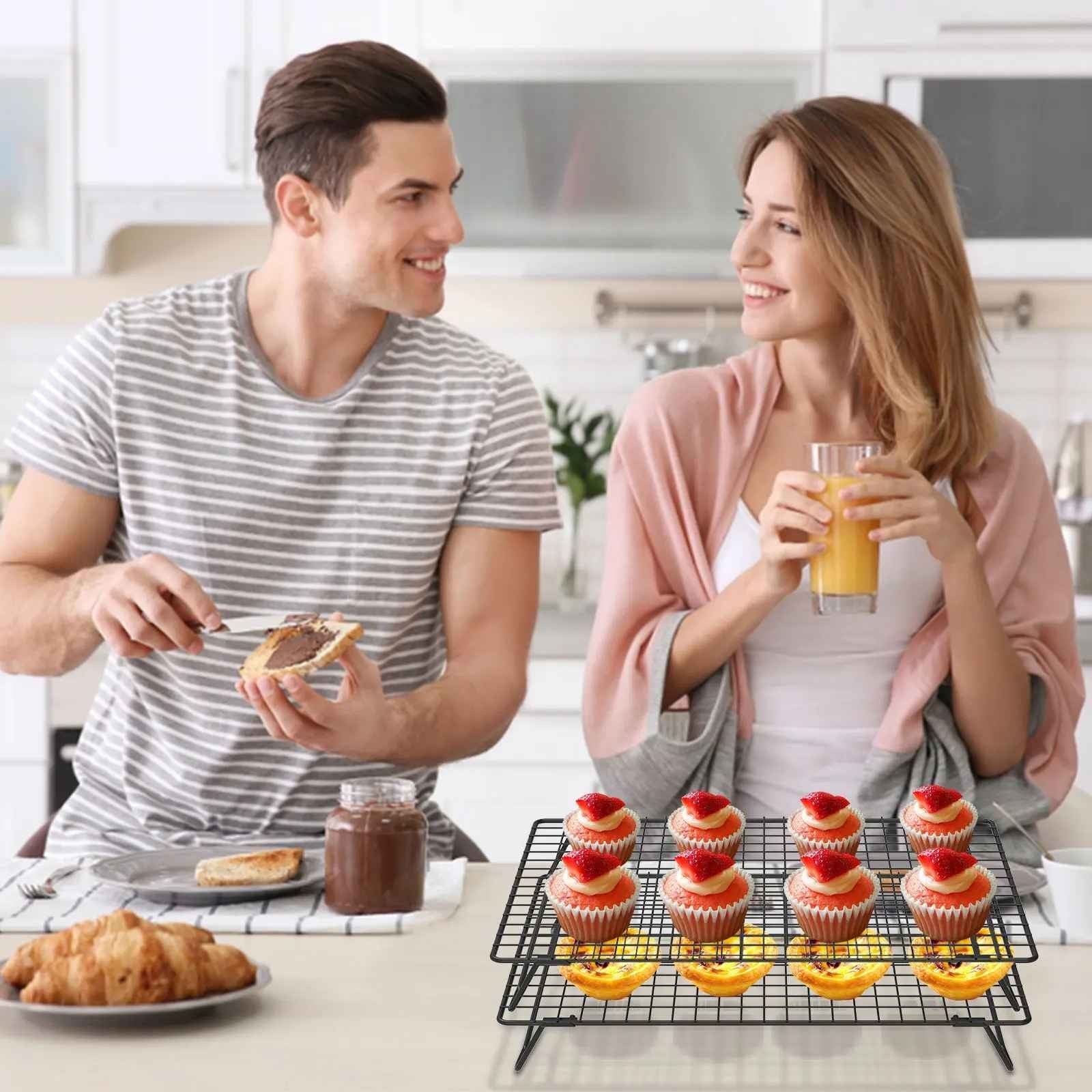 servir muffin sur grille de refroidissement