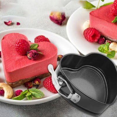 preparer gâteau glacé dans moule a gâteau coeur 