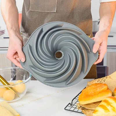 moule à gateau en silicone spirale demoulage facile