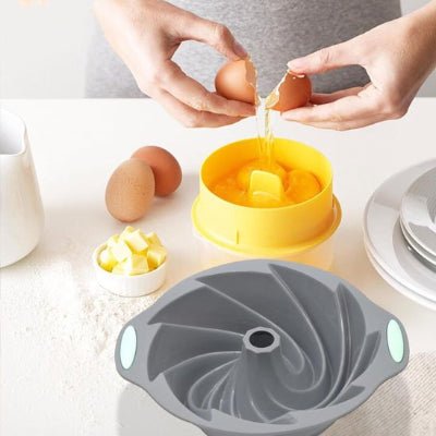moule à gateau en silicone spirale demoulage facile