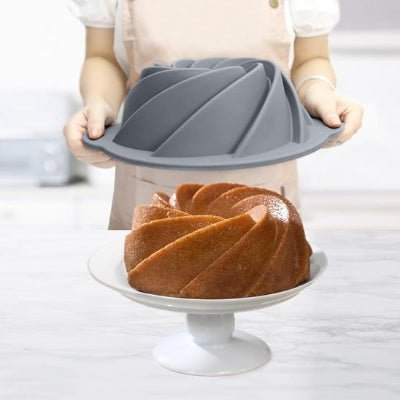 moule à gateau en silicone spirale demoulage facile