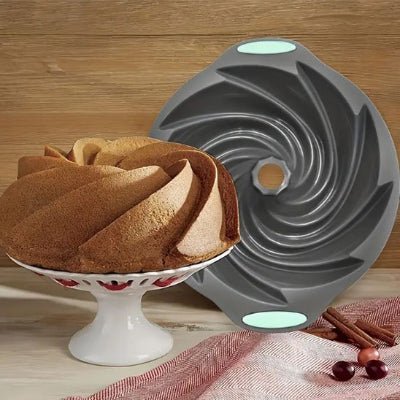 moule à gateau en silicone spirale demoulage facile