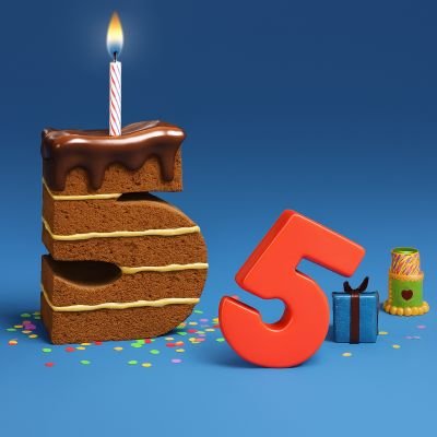 gateau chiffre cinq avec moule a gateau