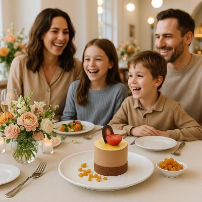 moule silicone famille dégustent entremet pour noël