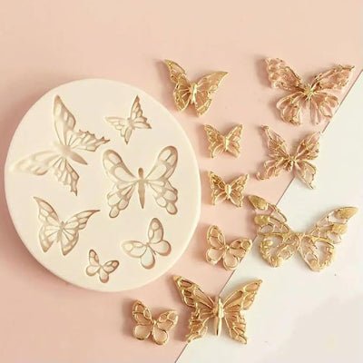 creer papillon en resine avec moules en silicone