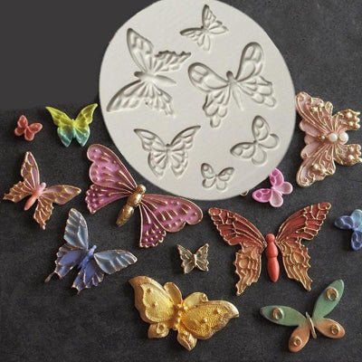 bonbons papillon avec moules en silicone