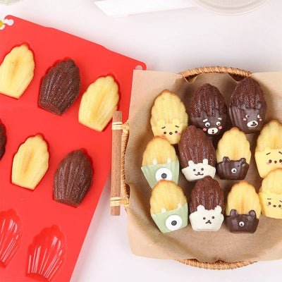 mini madeleines avec moules en silicone