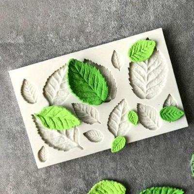 creer feuille vegetale avec moules en silicone