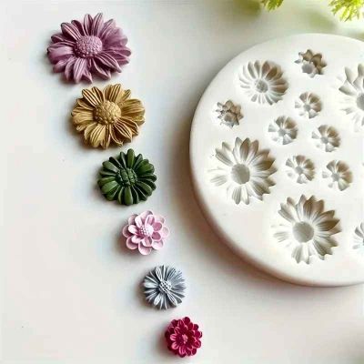 moules en silicone fleur