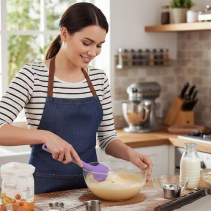 nana melange pate gateau avec spatule