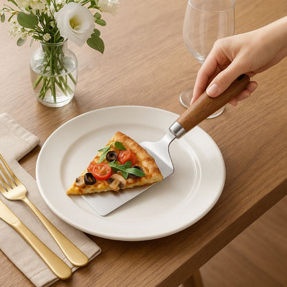 prendre pizza avec spatule cuisine